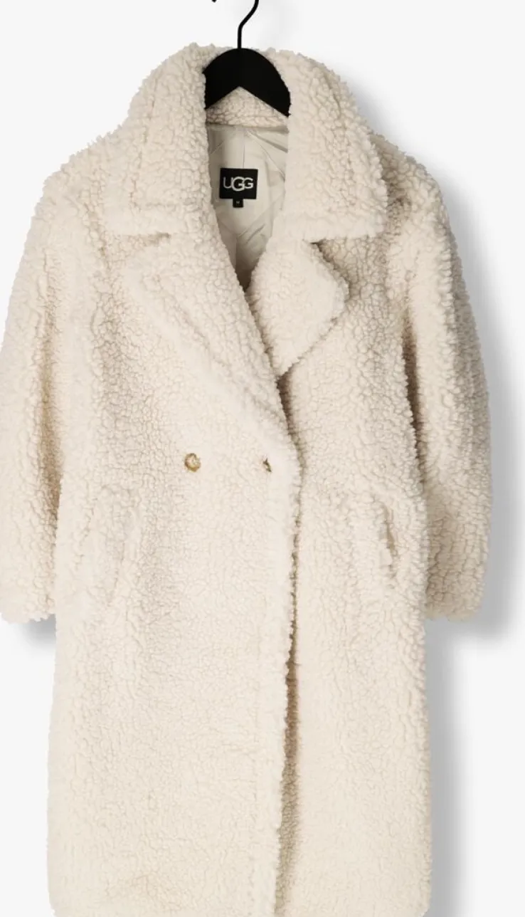 witte ugg teddy jas gertrude long teddy coat