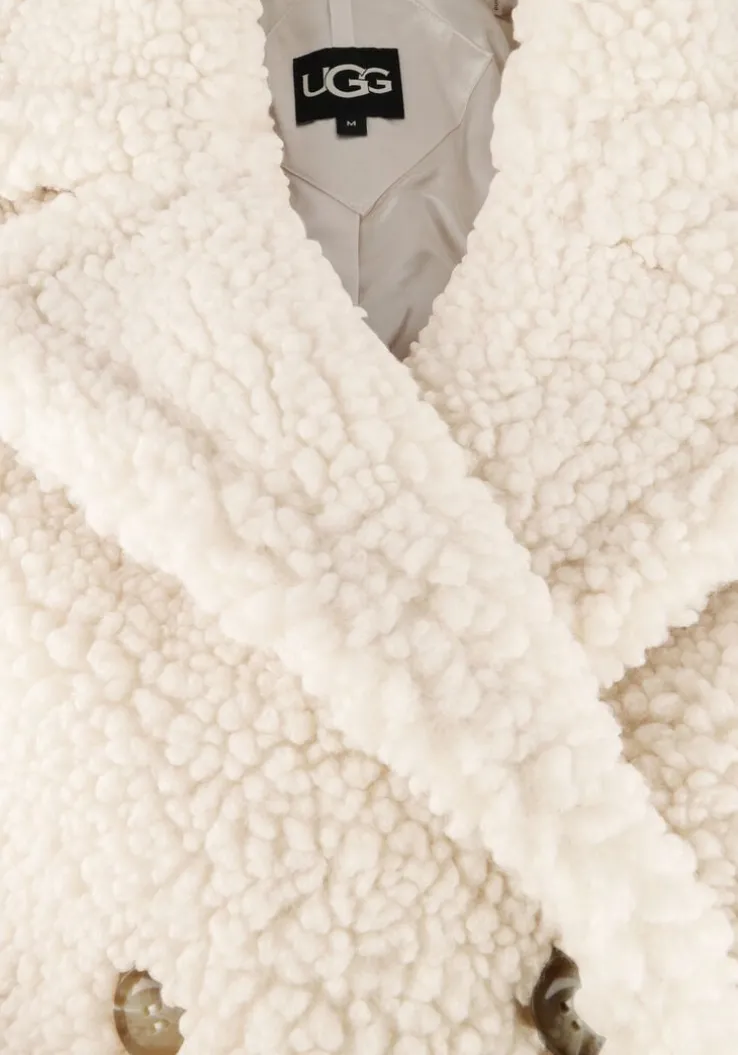 witte ugg teddy jas gertrude long teddy coat