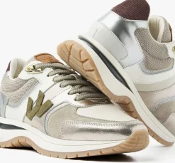 witte via vai lage sneakers usher davina