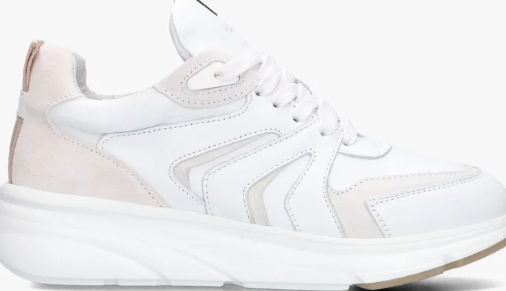 witte via vai lage sneakers vic taylor