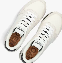 witte woden lage sneakers ronja plateau