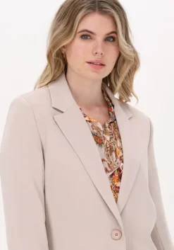 zand access blazer one-button crepe blazer