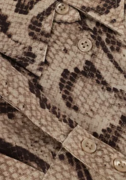 zand alix the label blouses ladies woven snake twill blouse