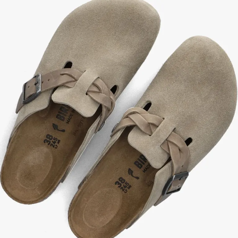 BIRKENSTOCK instappers boston braided>DAMES Instappers