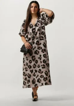 BY-BAR midi jurk juta cheetah dress>DAMES Jurken