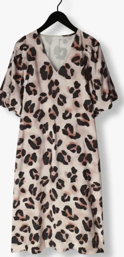 BY-BAR midi jurk juta cheetah dress><noscript><img width=