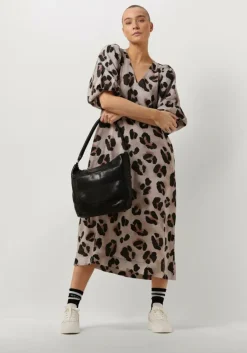 BY-BAR midi jurk juta cheetah dress><noscript><img width=