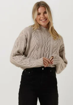 CO'COUTURE co'couture trui jenesse cable crop knit>DAMES Truien & Vesten