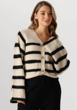 SECOND FEMALE vest ovalis knit wide sleeve cardigan>DAMES Truien & Vesten