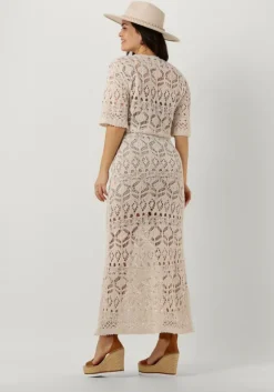 zand semicouture maxi jurk cyrilla dress