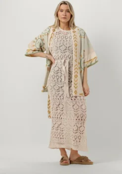 zand semicouture maxi jurk cyrilla dress