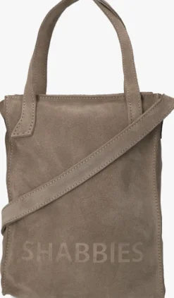 SHABBIES schoudertas cara suede bag>DAMES Schoudertassen