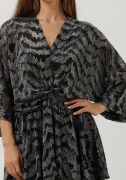 COLOURFUL REBEL en mini jurk mencia zebra metallic v-neck dress><noscript><img width=