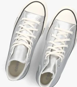 zilveren converse hoge sneakers chuck taylor all star hi