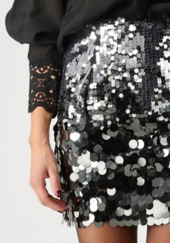 zilveren copenhagen muse minirok cmsequince-skirt