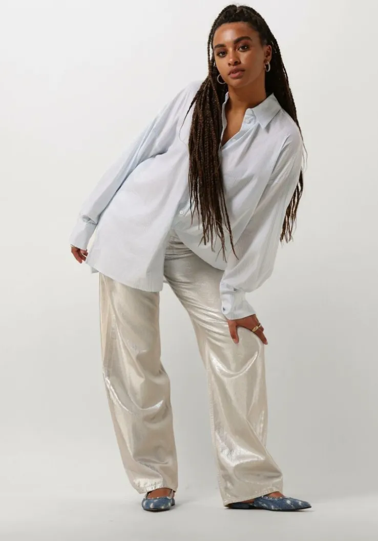 zilveren drykorn straight leg jeans medley