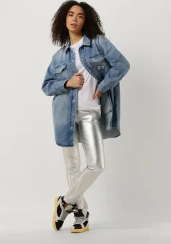 zilveren est'seven legging est’chino stretch leather