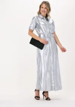zilveren est'seven maxi jurk dress to impress