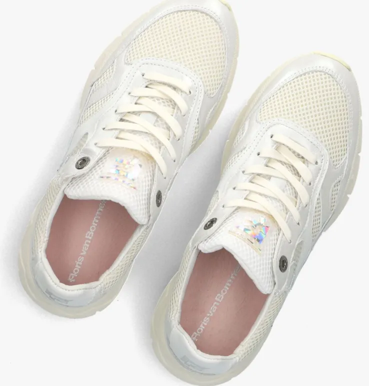 zilveren floris van bommel lage sneakers sfw-10133 daysi