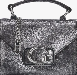 zilveren guess schoudertas zalina