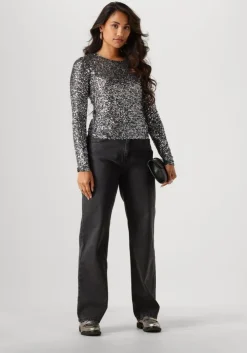 zilveren modström top laramd top