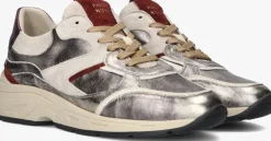 zilveren piedi nudi lage sneakers selva 17.01