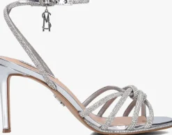 zilveren steve madden sandalen met hak kailyn-r