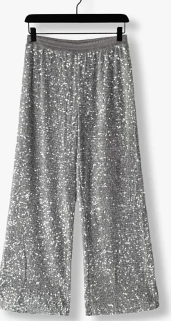 zilveren summum broeken pants sequins velour