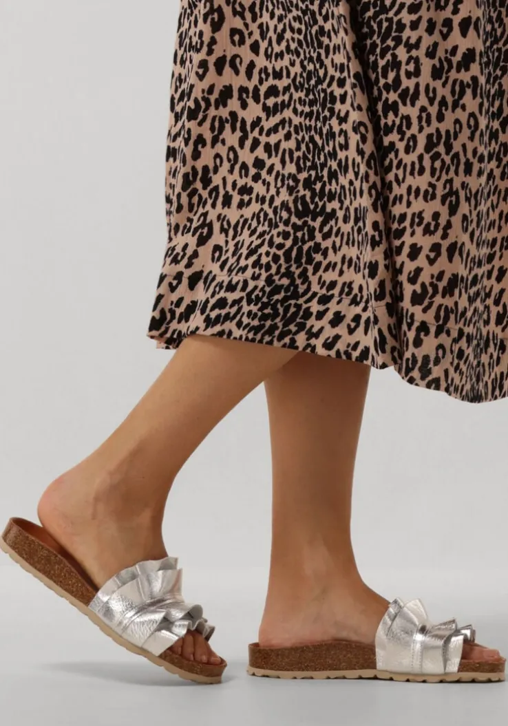 zilveren verbenas slippers rocio