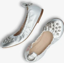 zilverkleurig jan jansen ballerina's belle bubbles