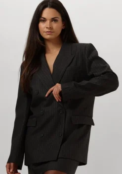 zwarte aaiko blazer heidy pinstripe vis 548