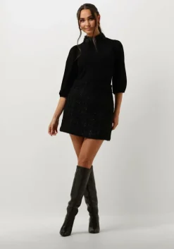 zwarte aaiko minirok lela tweed pes 537 skirts