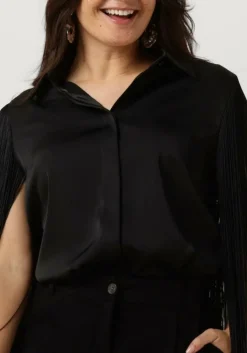 ACCESS e blouses shirt with fringed sleeves><noscript><img width=