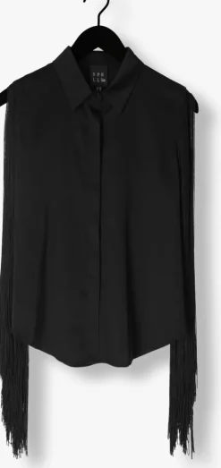 ACCESS e blouses shirt with fringed sleeves><noscript><img width=