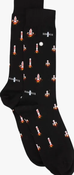 zwarte alfredo gonzales sokken rockets in space