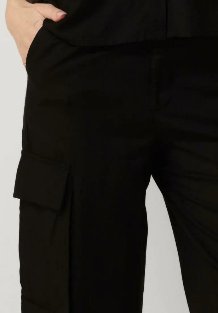 ALIX THE LABEL e cargobroeken ladies woven linnen cargo pants>DAMES Broeken