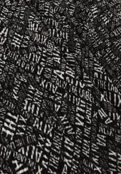 ALIX THE LABEL e flared broek ladies woven crinkle text pants><noscript><img width=