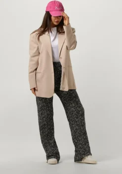 ALIX THE LABEL e flared broek ladies woven crinkle text pants><noscript><img width=