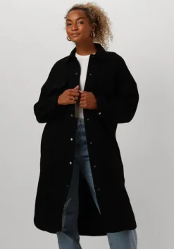 ALIX THE LABEL e mantel ladies woven long felted wool jacket>DAMES Jassen