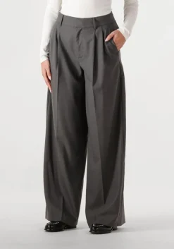 zwarte alix the label pantalon ladies woven celan wide leg pants