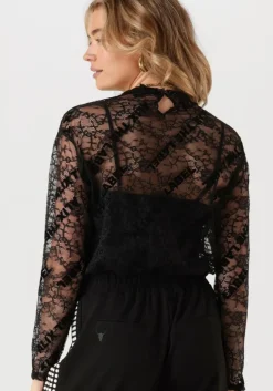 zwarte alix the label top ladies woven alix lace fitted top