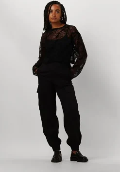 zwarte alix the label top ladies woven alix lace fitted top