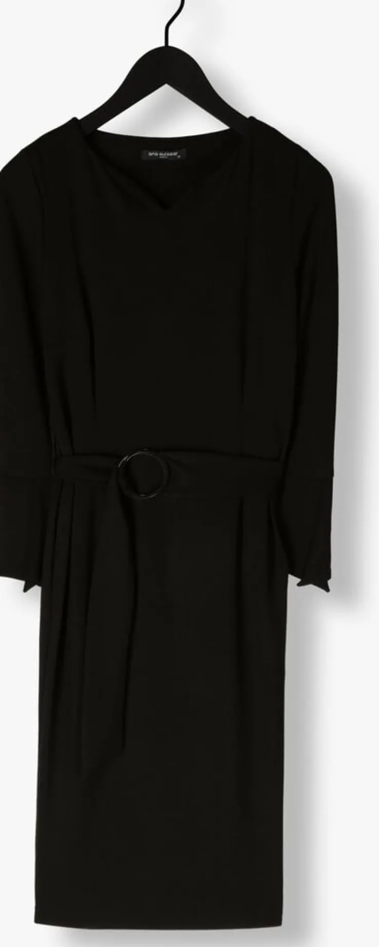 zwarte ana alcazar midi jurk tight dress