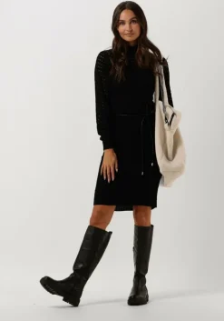 zwarte ana alcazar midi jurk dress öko-tex 1001