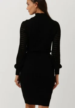 zwarte ana alcazar midi jurk dress öko-tex 1001