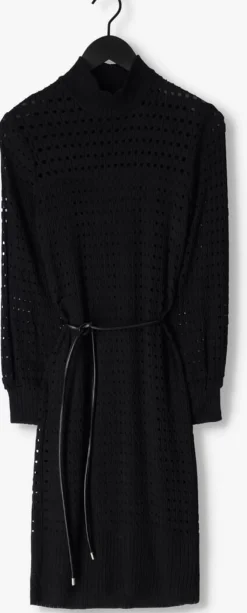 zwarte ana alcazar midi jurk dress öko-tex 1001