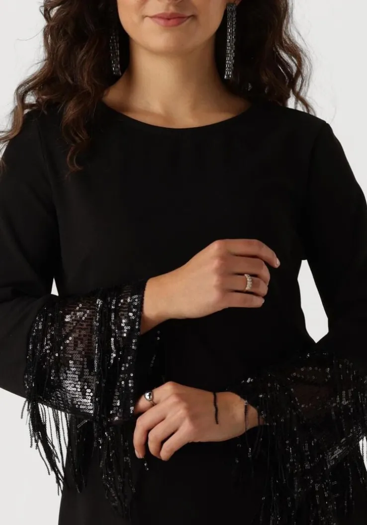 zwarte ana alcazar mini jurk modern mix dress