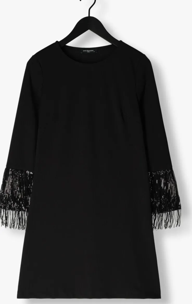 zwarte ana alcazar mini jurk modern mix dress