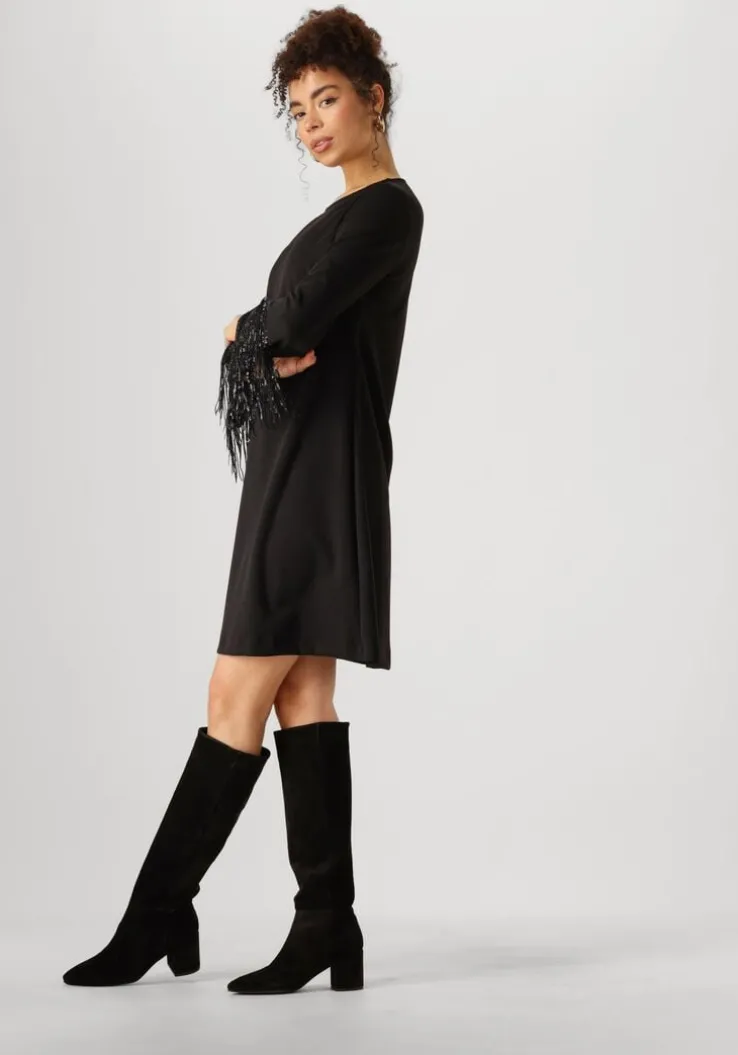 zwarte ana alcazar mini jurk modern mix dress