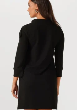 zwarte ana alcazar mini jurk dress neck clasp